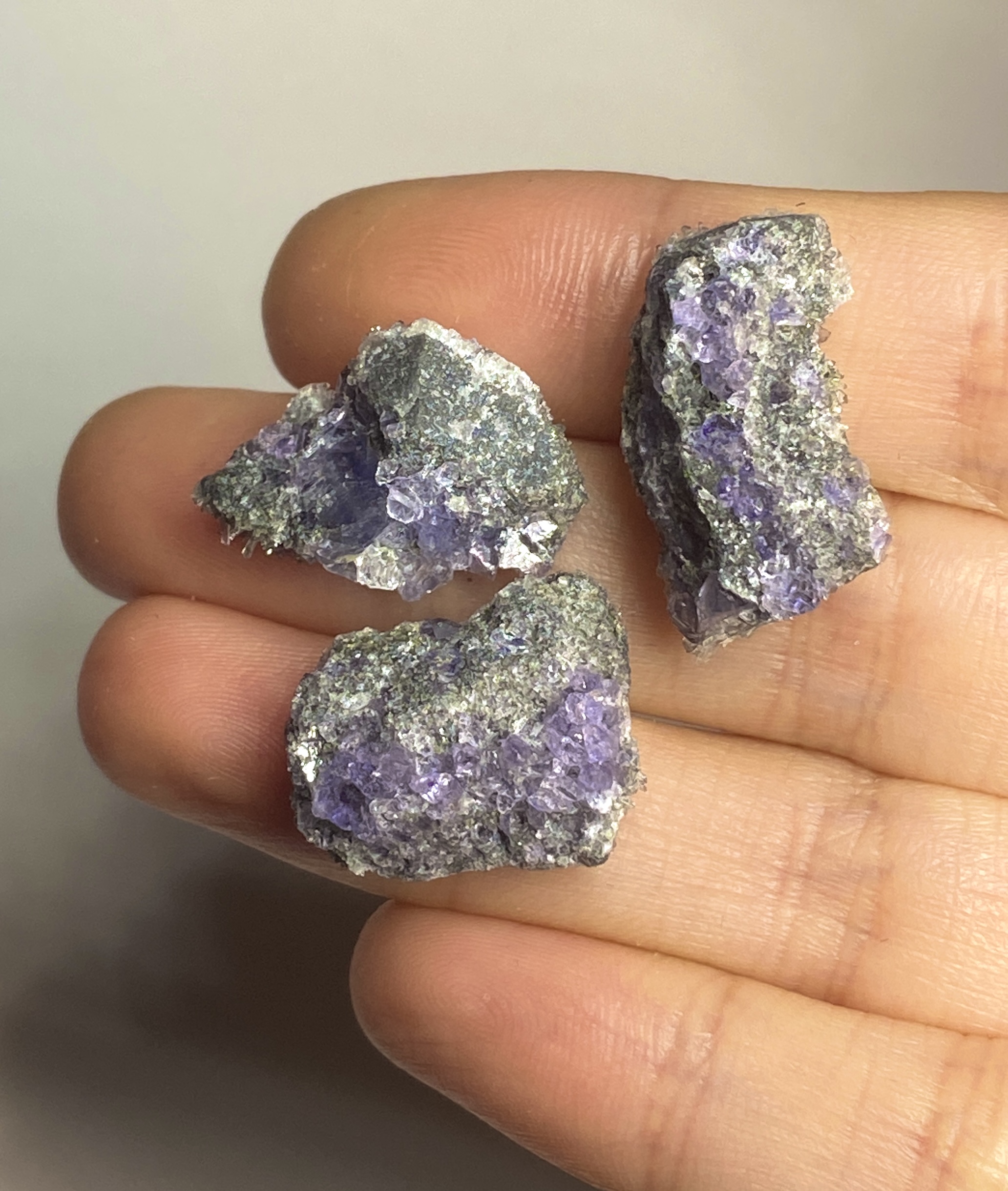 Purple Fluorite on Matrix