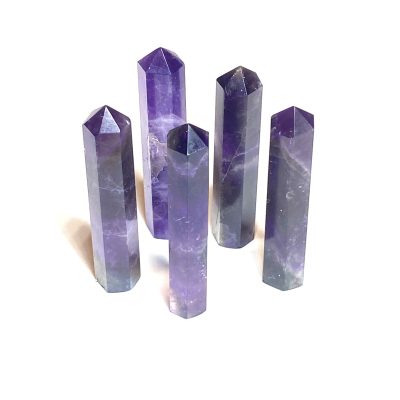 Amethyst Quartz Crystal Obelisks