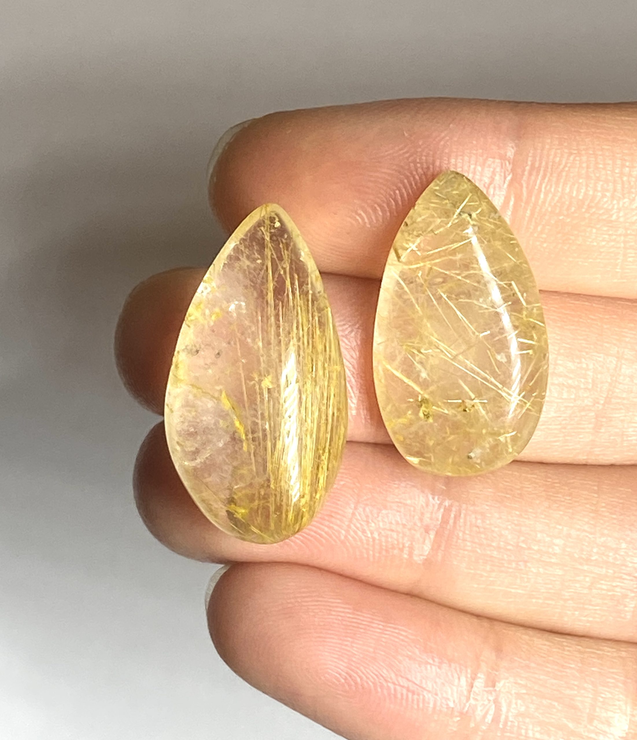 Gold Rutile Quartz Crystals