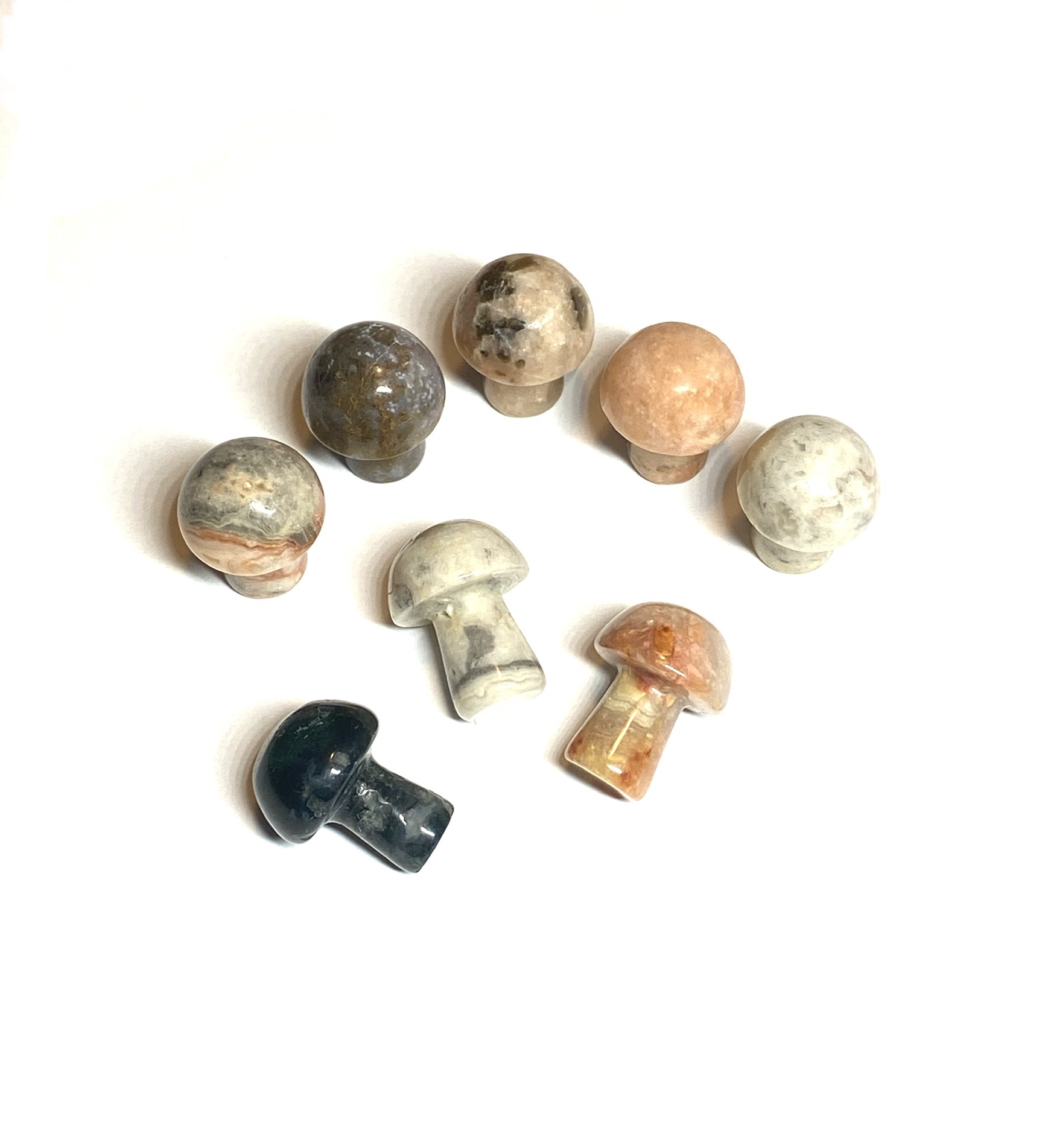 Mystery Agate Crystal Mushroom