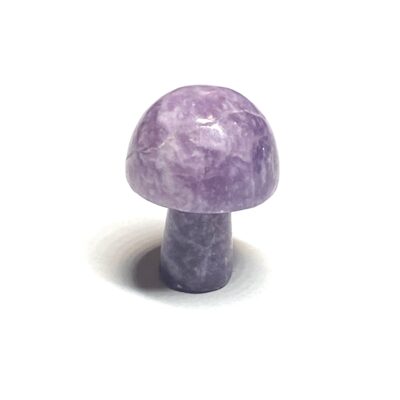 Lepidolite Carved Crystal Mushroom