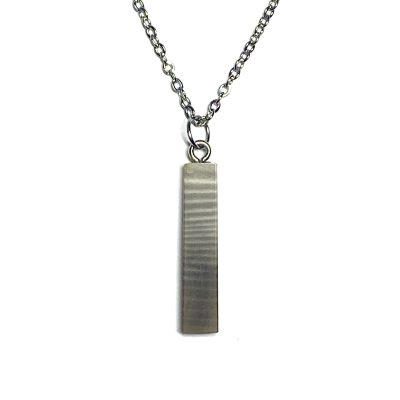 Polish Flint Pillar Necklace
