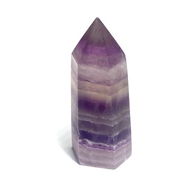 Banded Purple Fluorite Obelisk Crystal Points