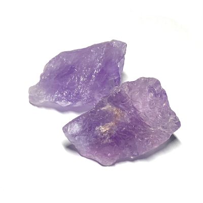 Raw Purple Amethyst Quartz Crystal Chunk from Brazil