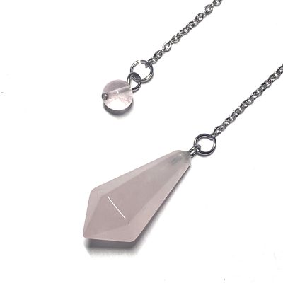 Natural Rose Quartz Pendulum