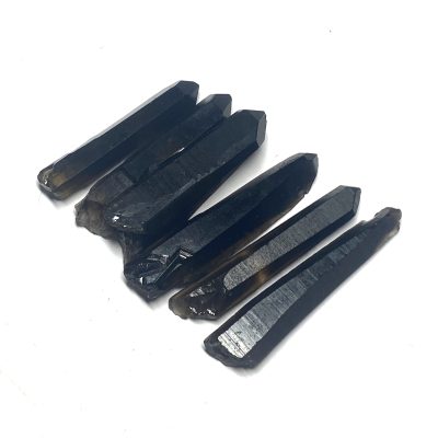 Black Quartz Points Crystals Afghanistan