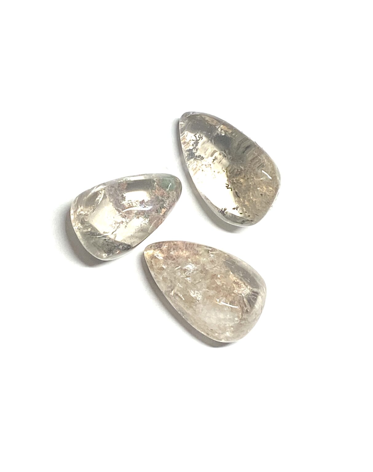 Goethite Inclusion Quartz Teardrops Pieces