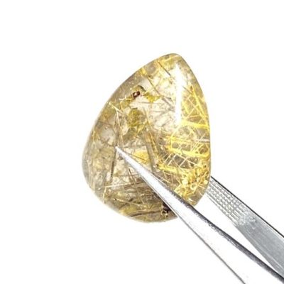 Golden Rutile Quartz Crystal Gemstone