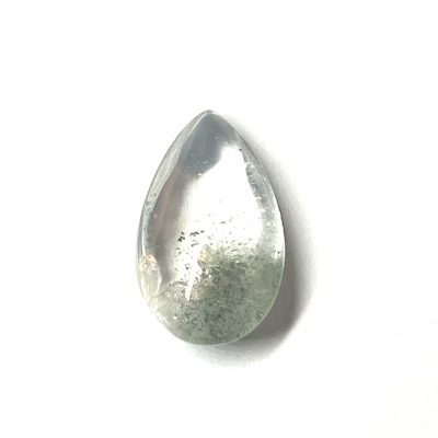 Green Chlorite in Quartz Teardrop Crystal