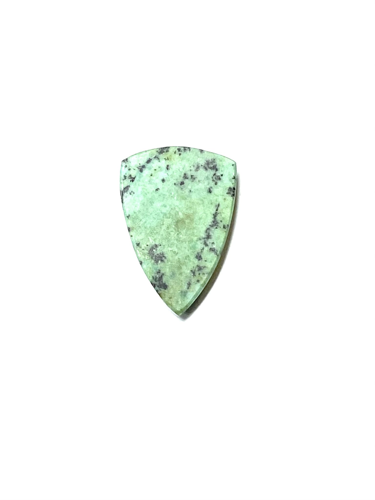 Green Chrysocolla Shield Cabochon Handcrafted