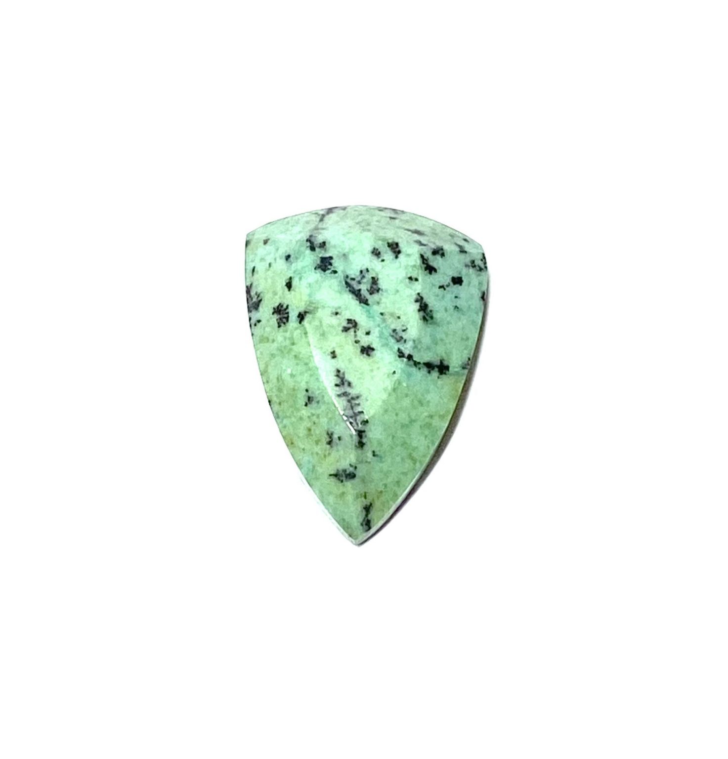 Green Chrysocolla Shield Cabochon