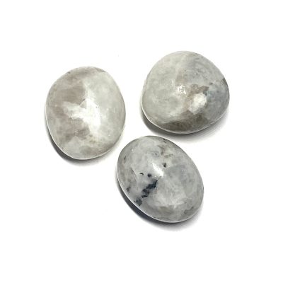 Large White Rainbow Moonstone Tumbled