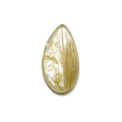 Golden Rutile in Quartz Gemstone