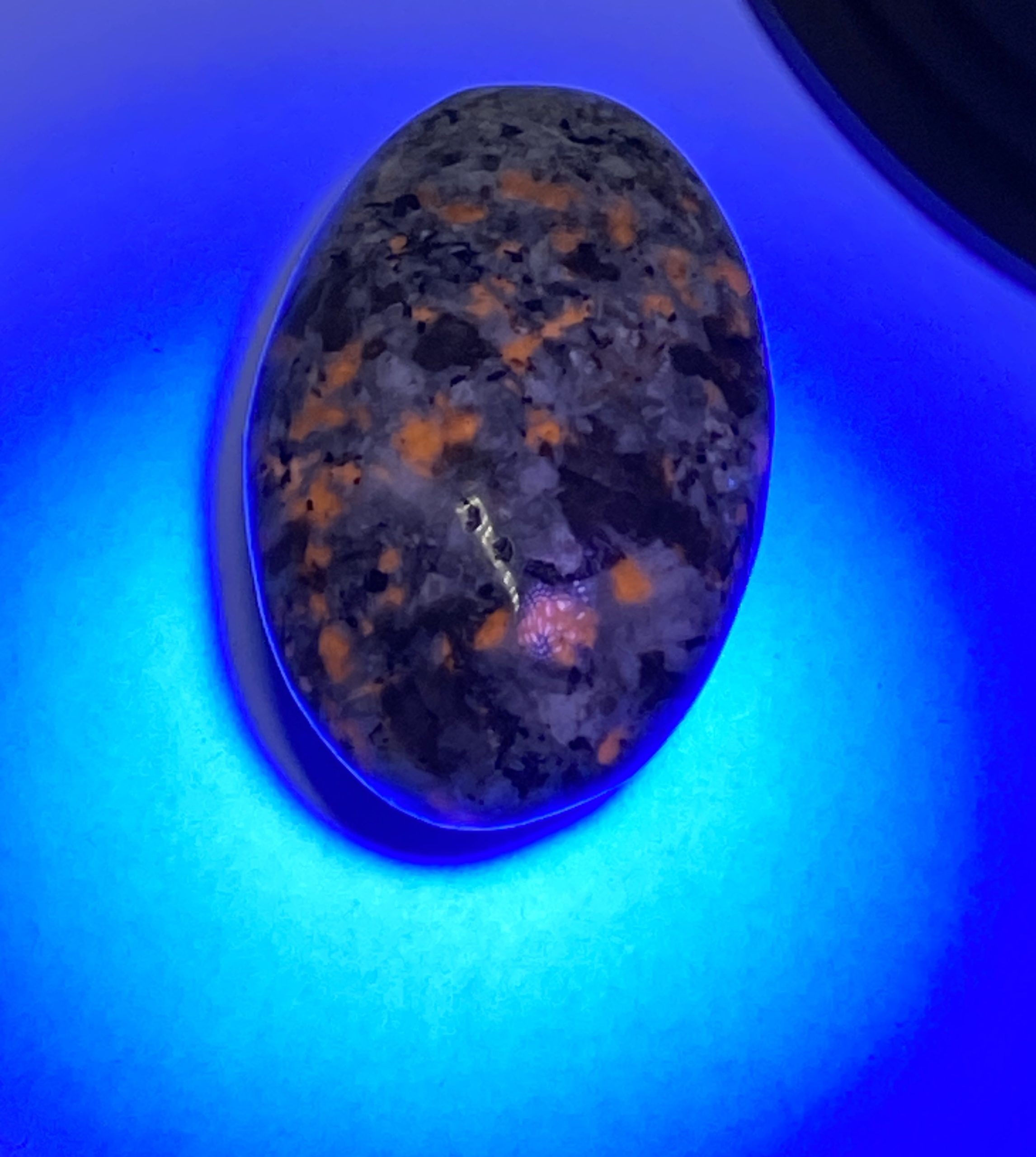 Large Yooperlite Palm Stone UV Crystals