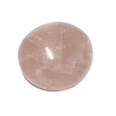 Large Round Rose Quartz Palm Stone