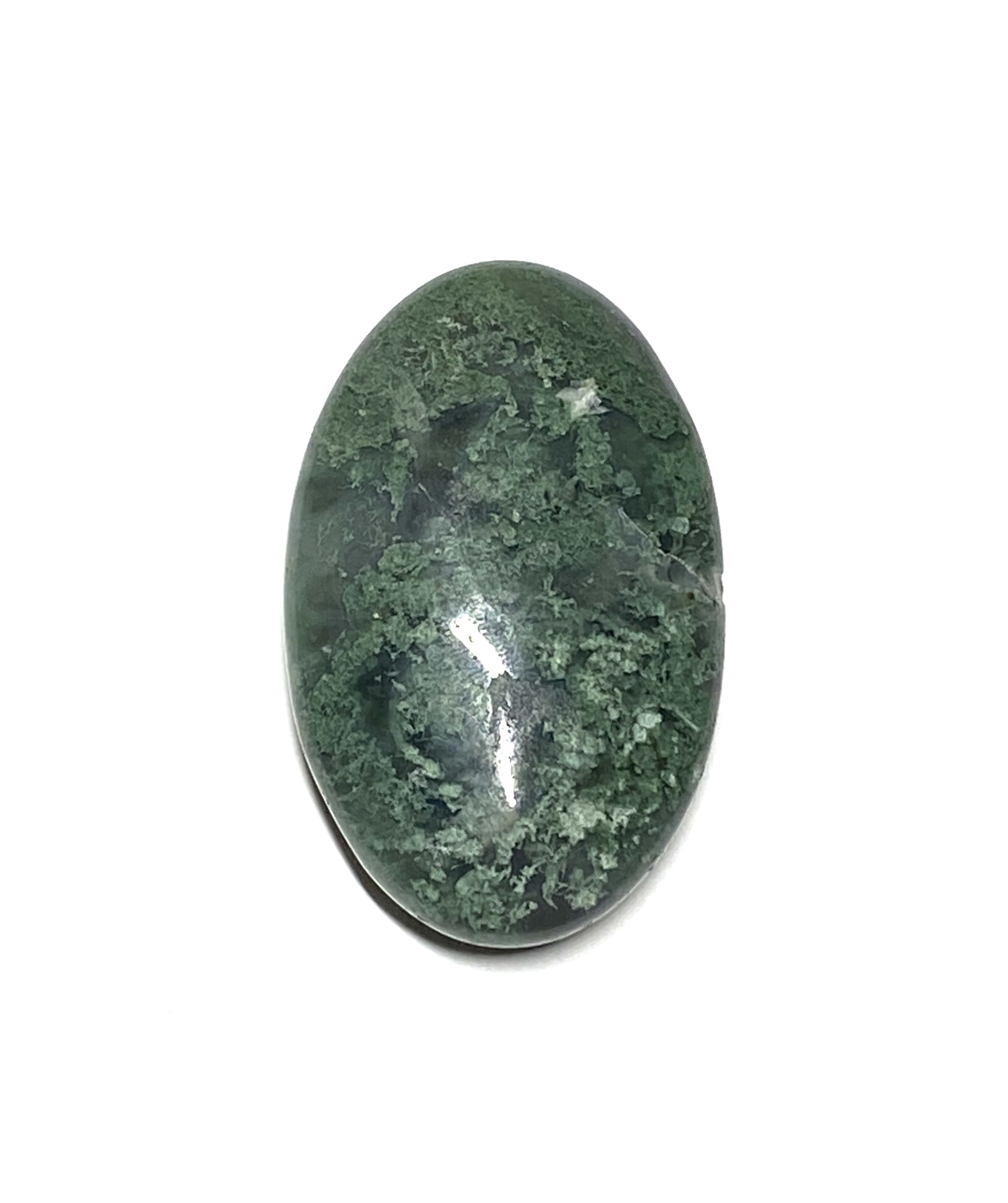 Moss Agate Palm Stone