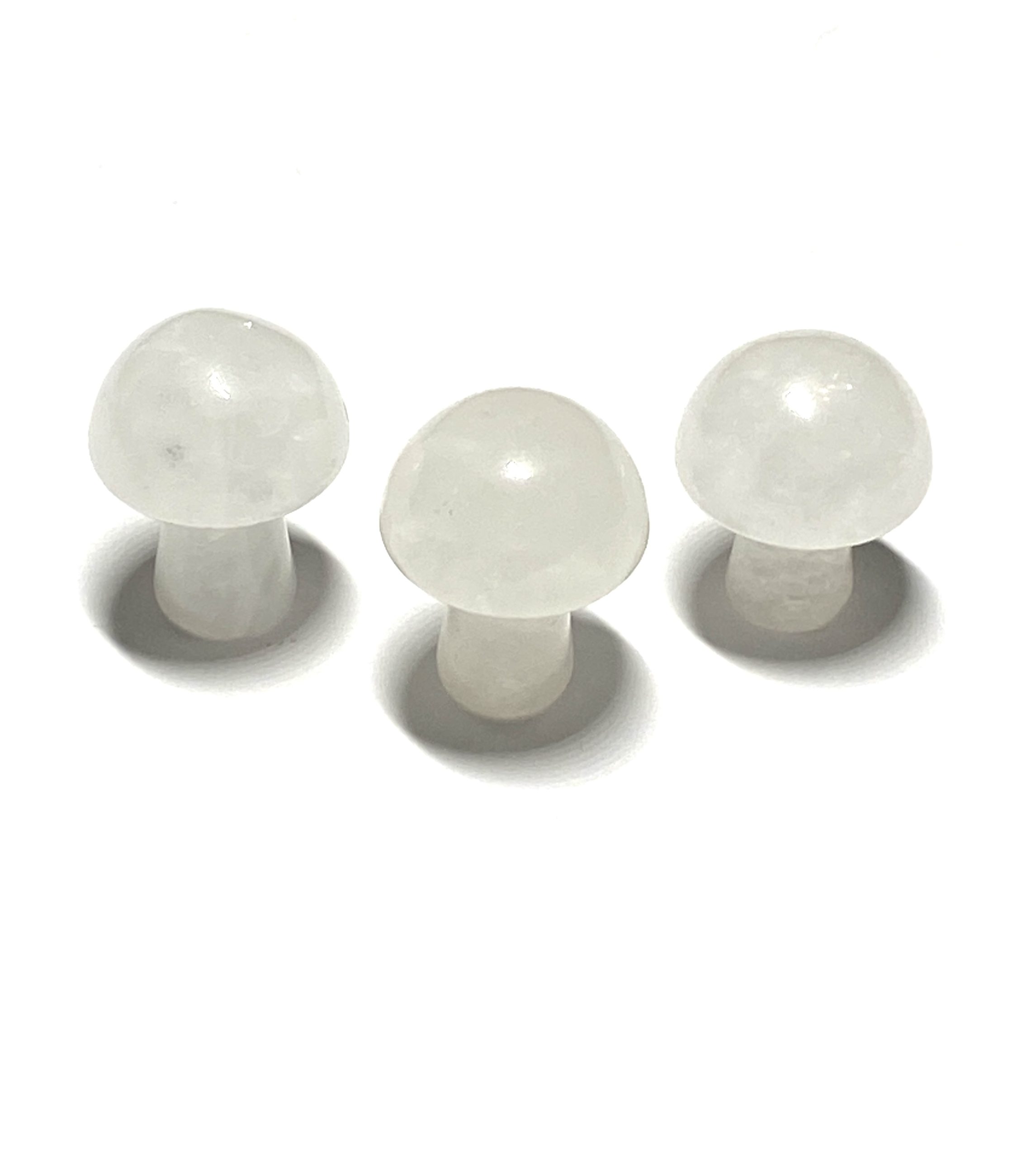 White Quartz Mushroom Carvings